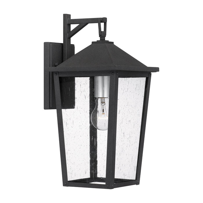 Quoizel STNL8408MB One Light Outdoor Wall Mount, Mottled Black