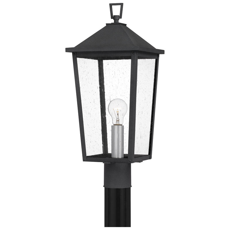 Quoizel STNL9009MB One Light Outdoor Post Mount, Mottled Black