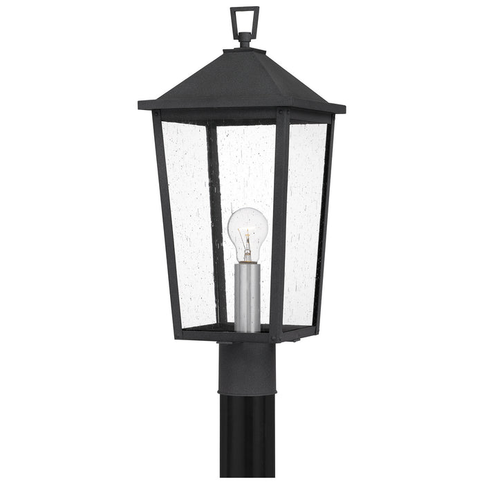 Quoizel STNL9009MB One Light Outdoor Post Mount, Mottled Black