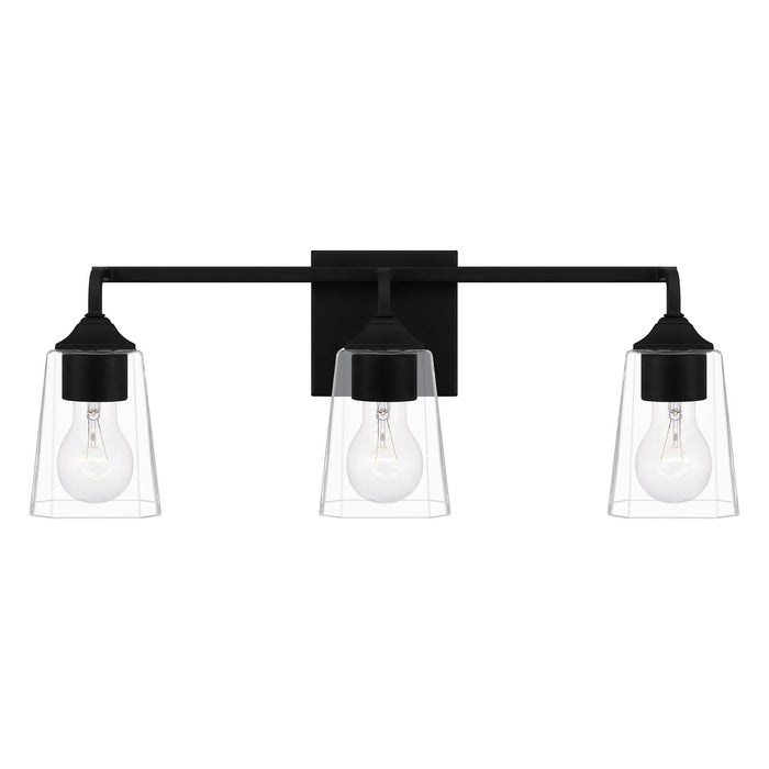 Quoizel THO8622MBK Three Light Bath, Matte Black