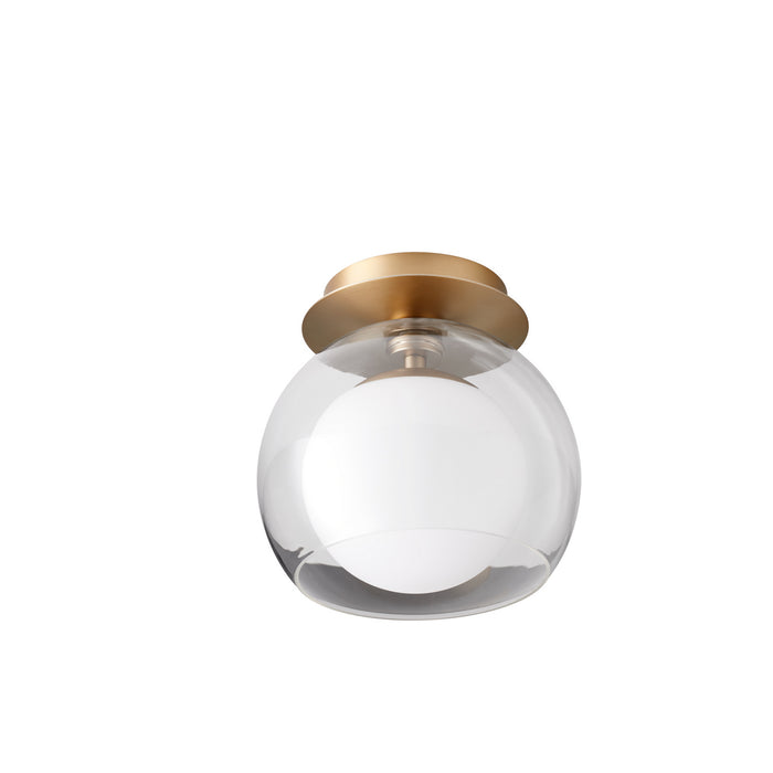 Quorum 3626-9-80 One Light Ceiling Mount, Aged Brass