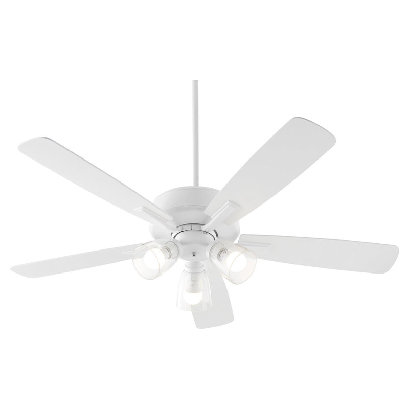 Quorum 4525-2308 52" Ceiling Fan, Studio White