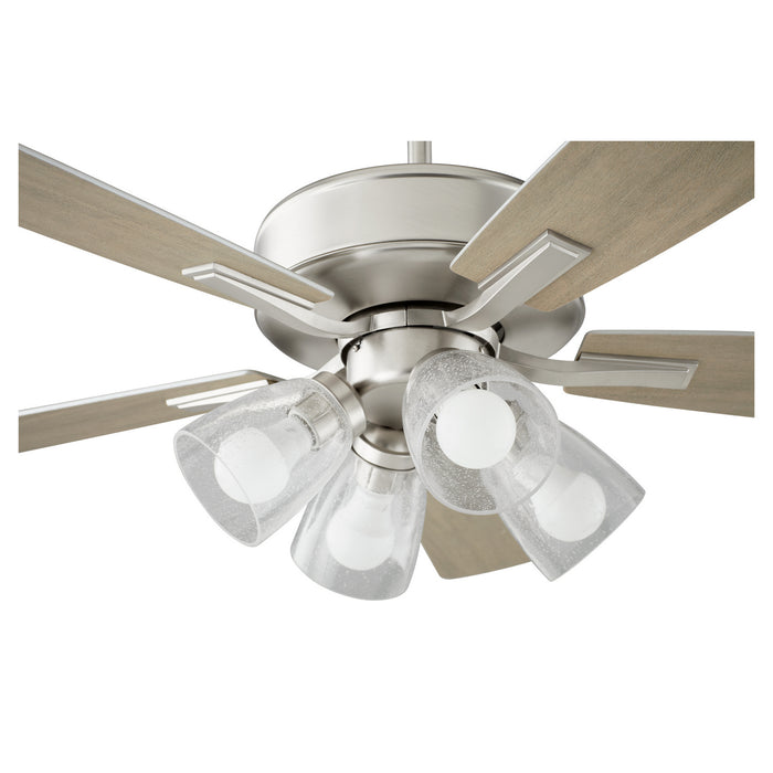 Quorum 4525-2465 52" Ceiling Fan, Satin Nickel