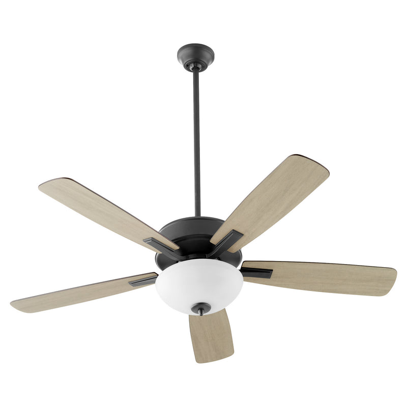 Quorum 4525-259 52" Ceiling Fan, Matte Black