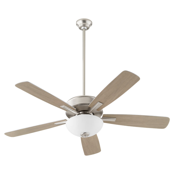 Quorum 4525-265 52" Ceiling Fan, Satin Nickel