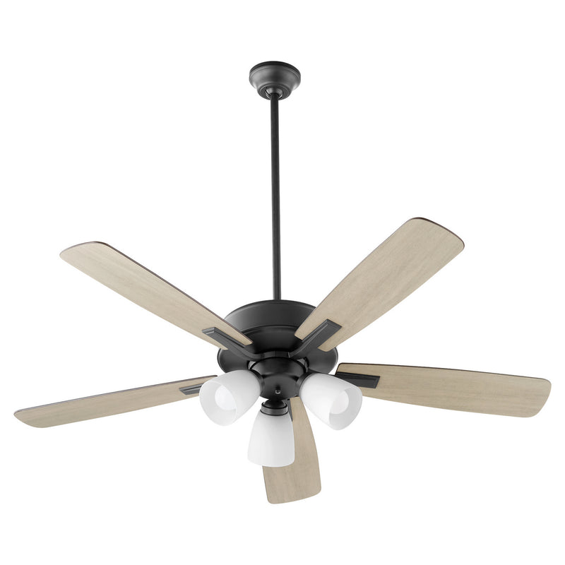Quorum 4525-359 52" Ceiling Fan, Matte Black
