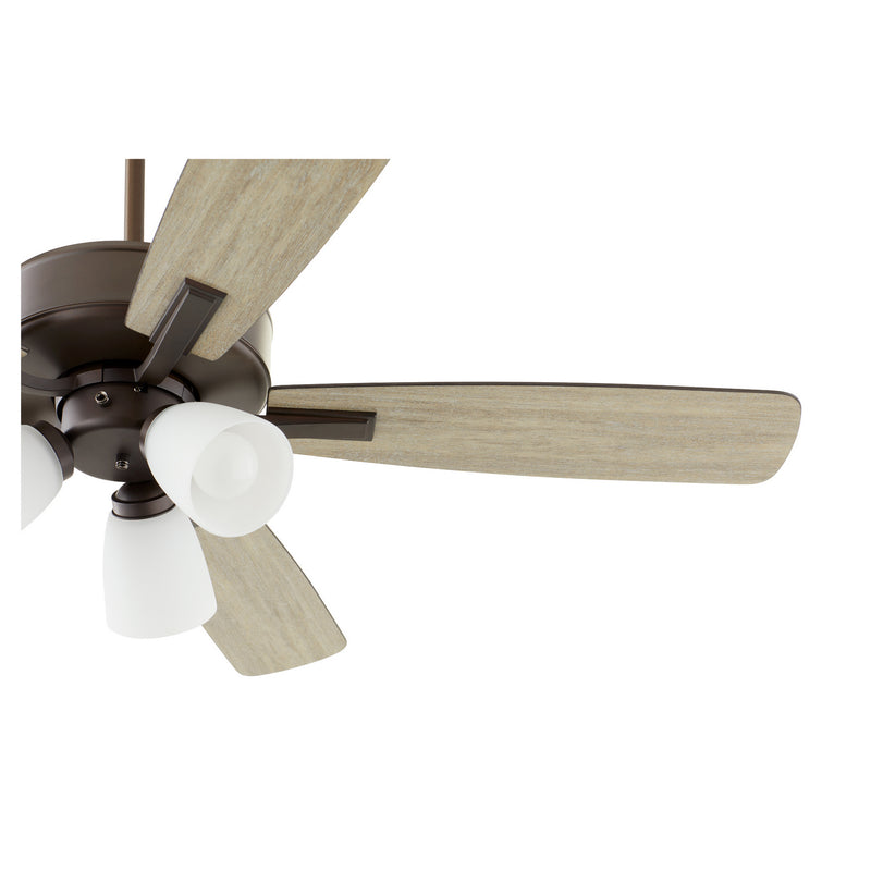 Quorum 4525-386 52" Ceiling Fan, Oiled Bronze