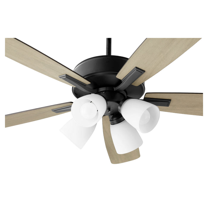 Quorum 4525-459 52" Ceiling Fan, Matte Black