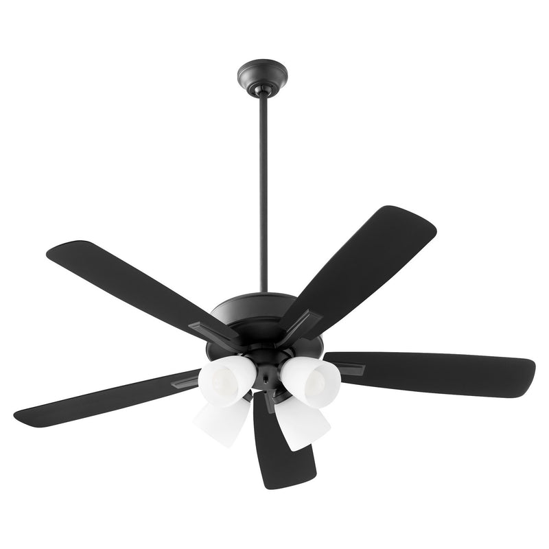 Quorum 4525-459 52" Ceiling Fan, Matte Black