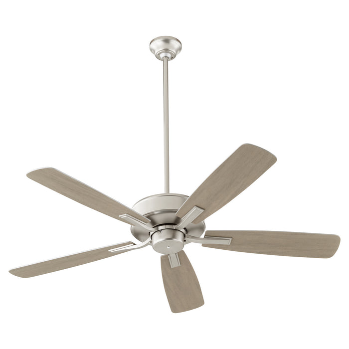 Quorum 4525-65 52" Ceiling Fan, Satin Nickel