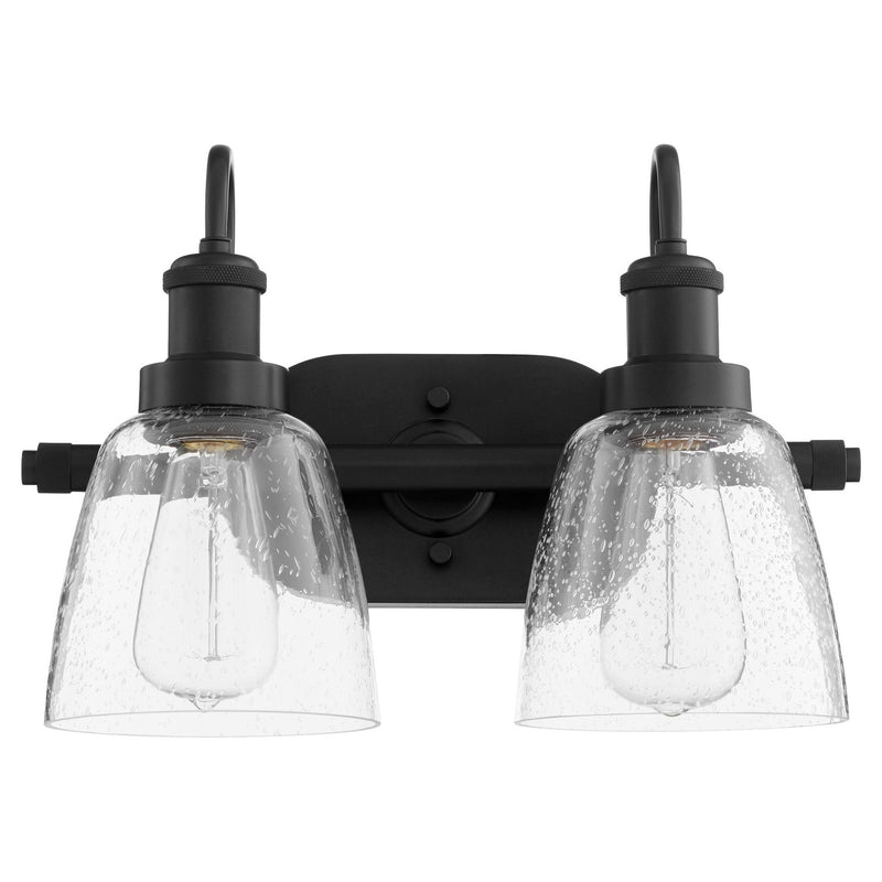 Quorum 508-2-59 Two Light Vanity, Matte Black