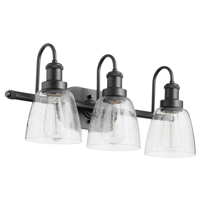 Quorum 508-3-59 Three Light Vanity, Matte Black