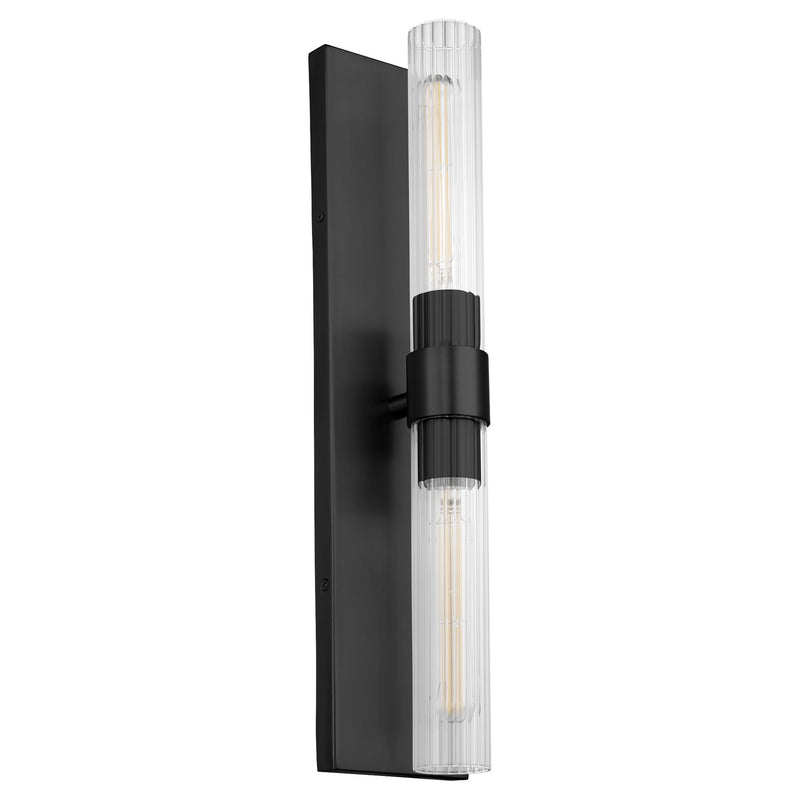 Quorum 522-2-59 Two Light Wall Mount, Matte Black