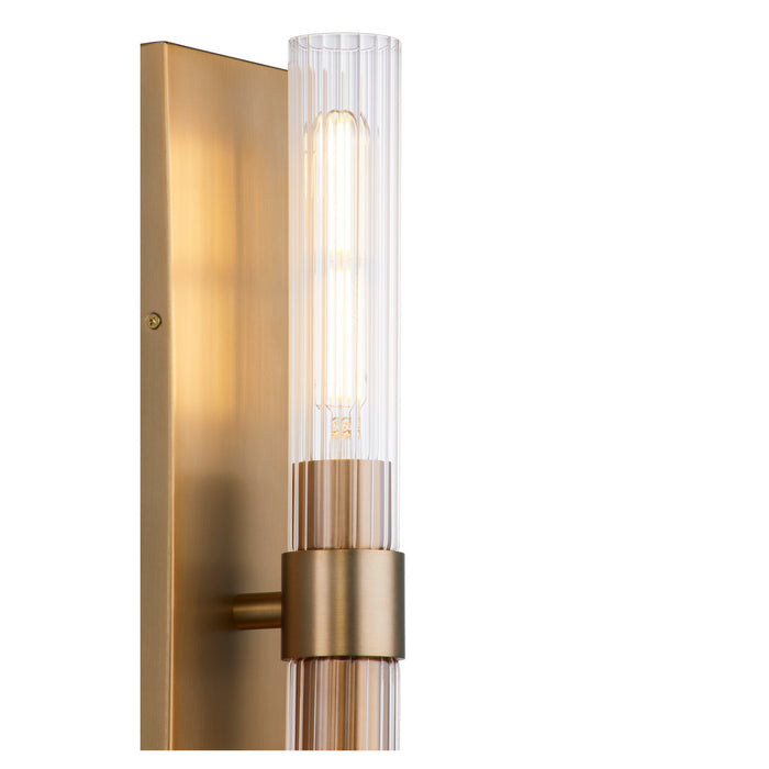 Quorum 522-2-80 Two Light Wall Mount, Aged Brass