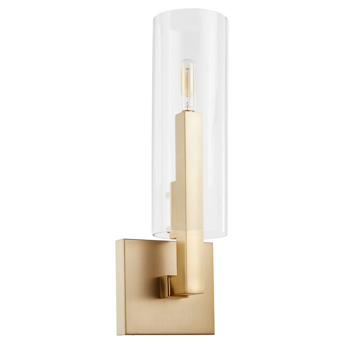Quorum 5277-1-80 One Light Wall Mount, Aged Brass
