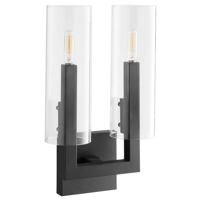 Quorum 5277-2-69 Two Light Wall Mount, Textured Black