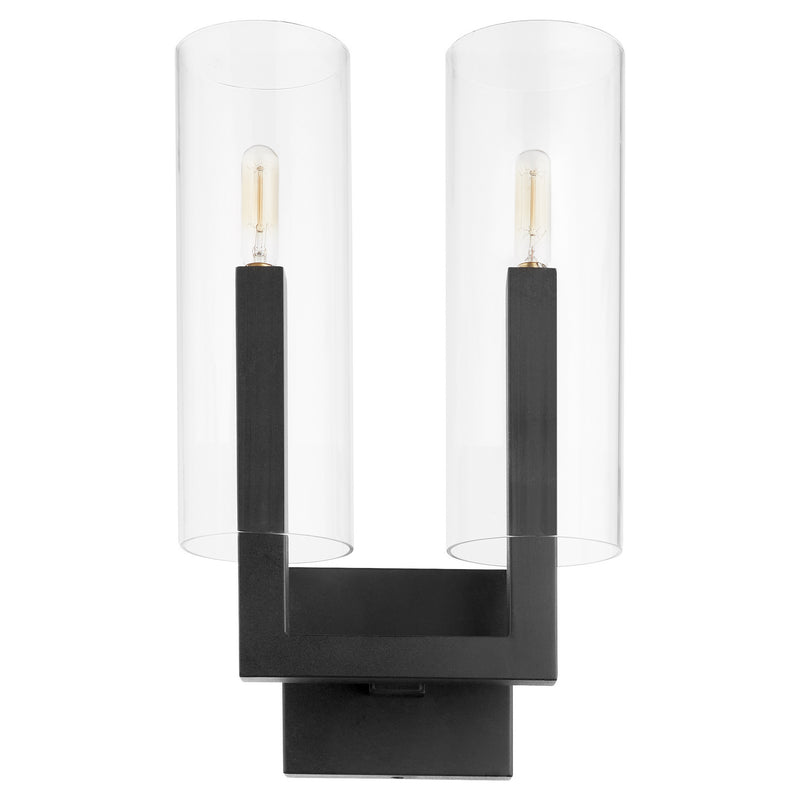 Quorum 5277-2-69 Two Light Wall Mount, Textured Black