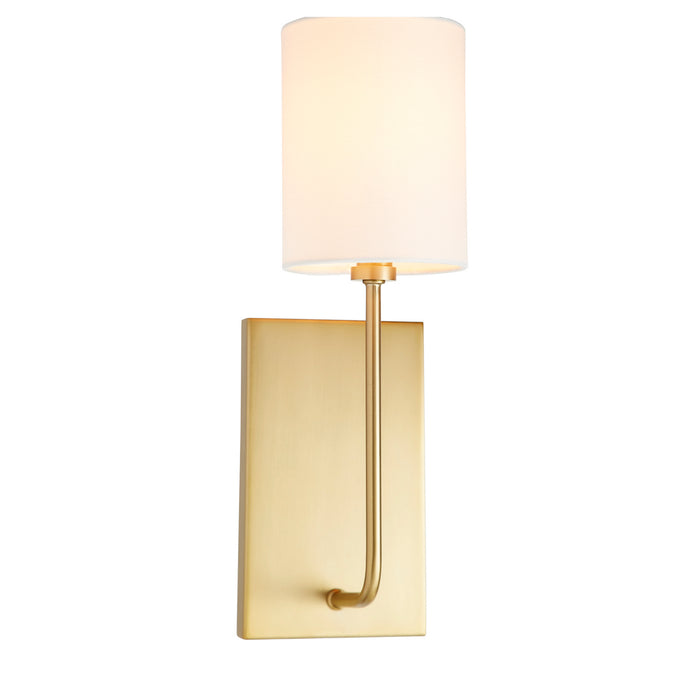 Quorum 557-1-80 One Light Wall Mount, Aged Brass