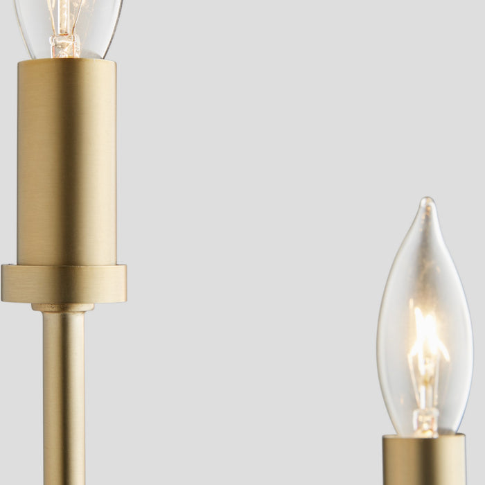 Quorum 557-3-80 Three Light Wall Mount, Aged Brass