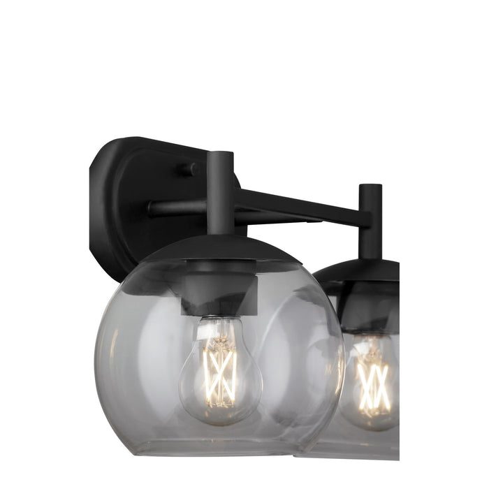 Quorum 578-2-59 Two Light Vanity, Matte Black