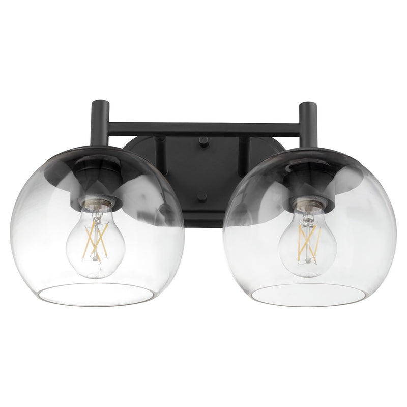 Quorum 578-2-59 Two Light Vanity, Matte Black