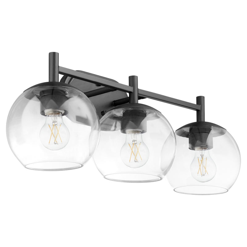 Quorum 578-3-59 Three Light Vanity, Matte Black