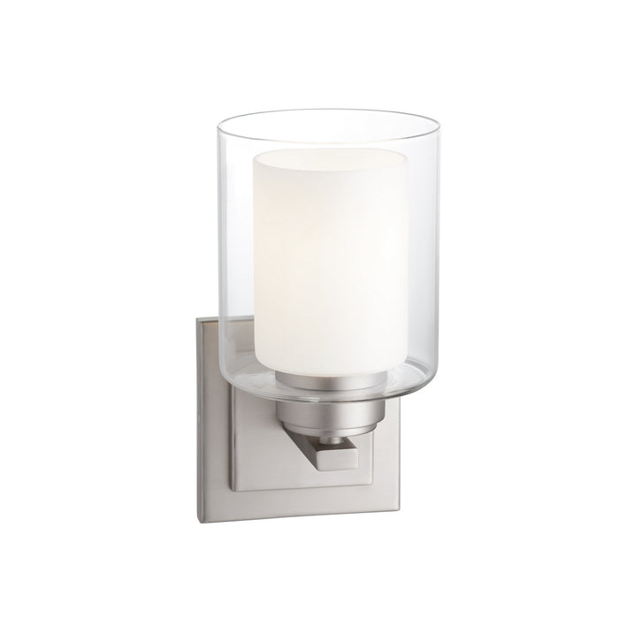 Quorum 582-1-65 One Light Wall Mount, Satin Nickel