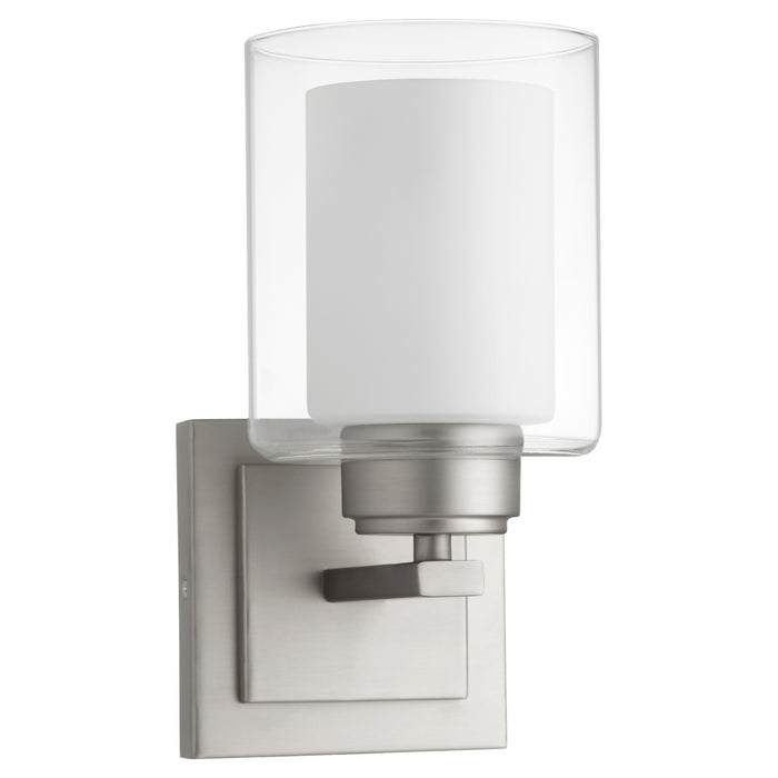 Quorum 582-1-65 One Light Wall Mount, Satin Nickel