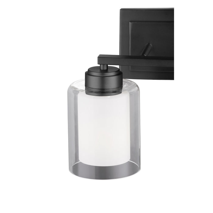 Quorum 582-2-59 Two Light Vanity, Matte Black
