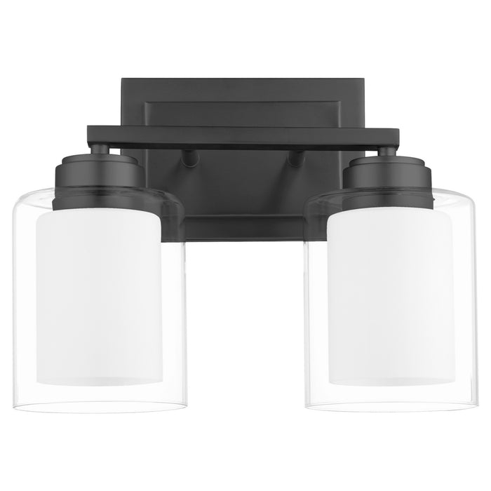 Quorum 582-2-59 Two Light Vanity, Matte Black