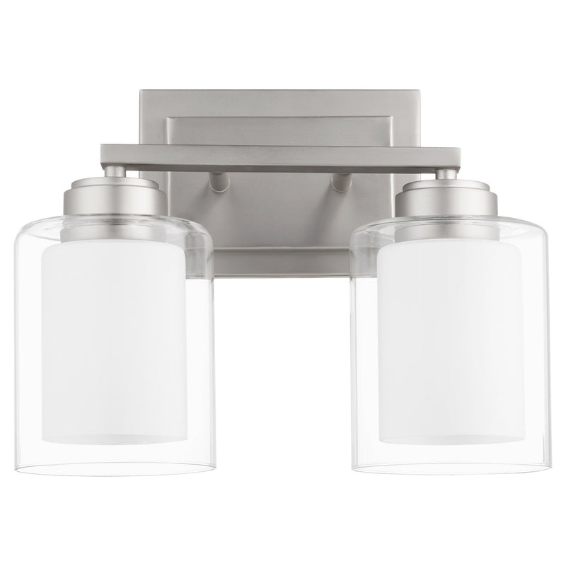 Quorum 582-2-65 Two Light Vanity, Satin Nickel
