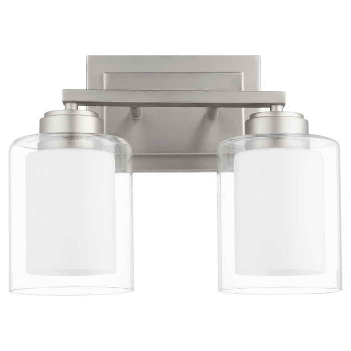 Quorum 582-2-65 Two Light Vanity, Satin Nickel