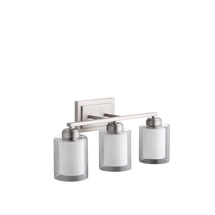 Quorum 582-3-65 Three Light Vanity, Satin Nickel