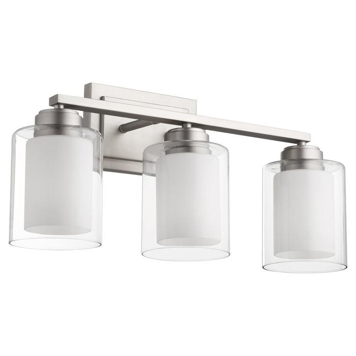 Quorum 582-3-65 Three Light Vanity, Satin Nickel
