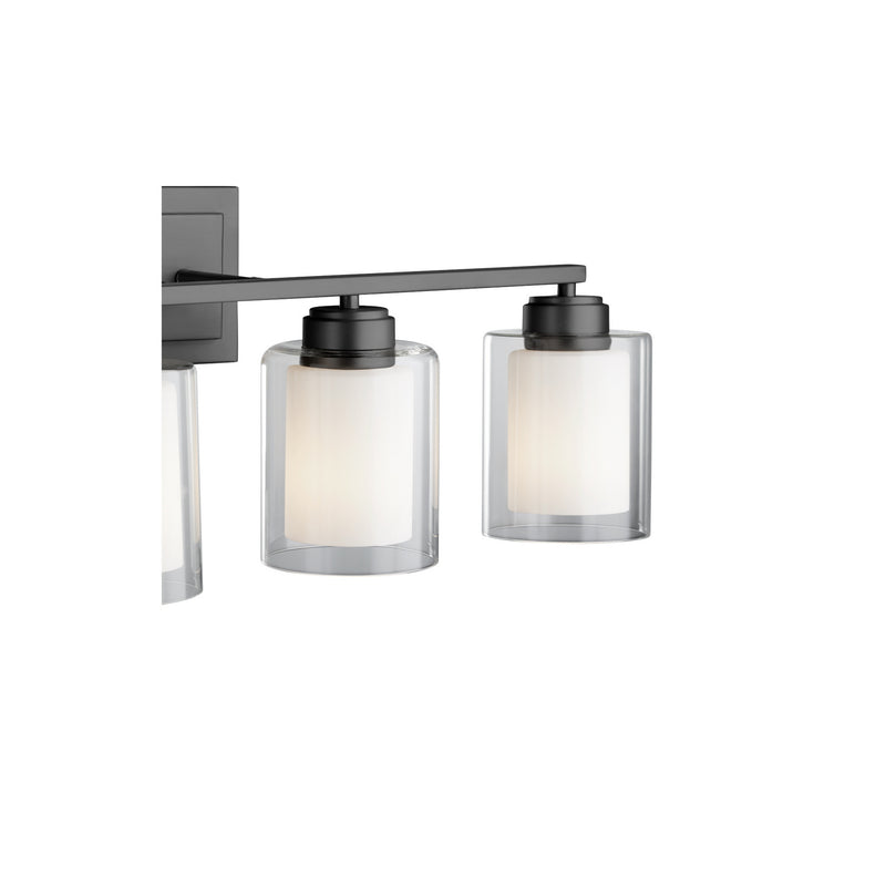 Quorum 582-4-59 Four Light Vanity, Matte Black