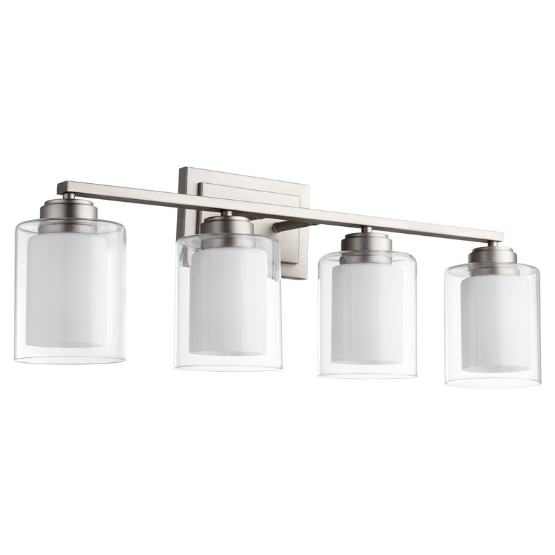 Quorum 582-4-65 Four Light Vanity, Satin Nickel