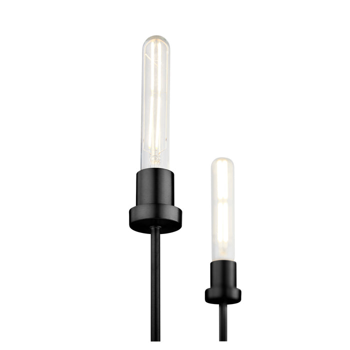 Quorum 612-5-59 Five Light Chandelier, Matte Black
