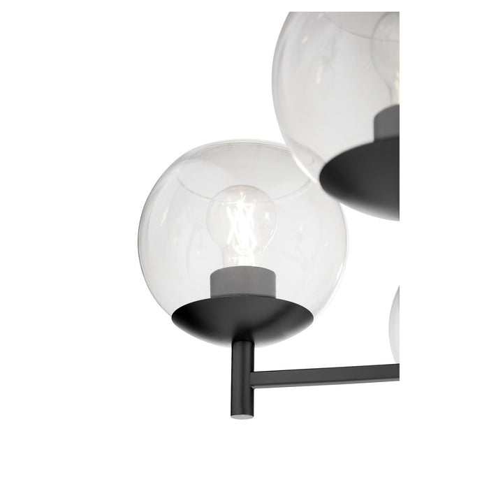 Quorum 678-5-59 Five Light Chandelier, Matte Black