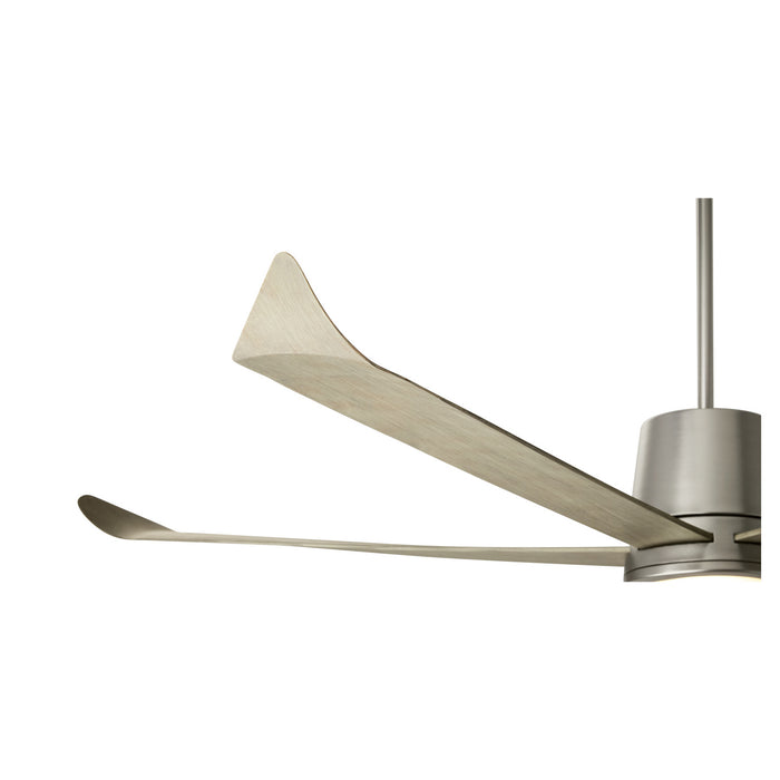Quorum 82725-65 72"Patio Fan, Satin Nickel