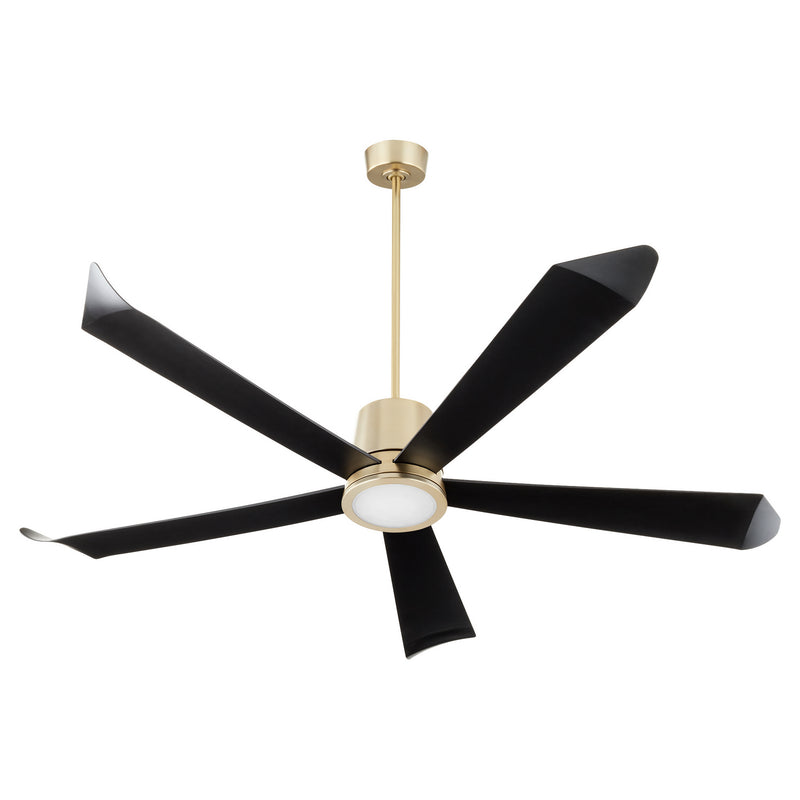 Quorum 82725-80 72"Patio Fan, Aged Brass