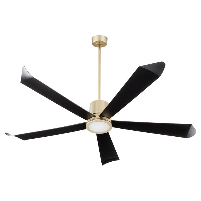 Quorum 82725-80 72"Patio Fan, Aged Brass