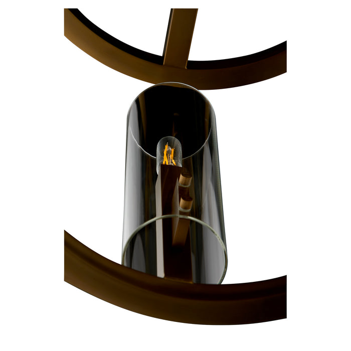 Quorum 8277-4-80 Four Light Entry, Aged Brass
