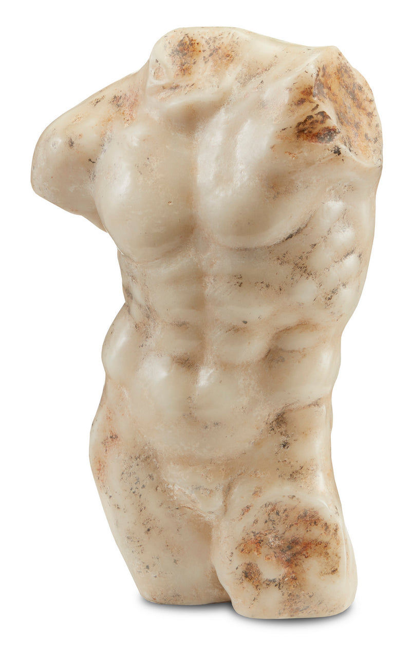 Currey and Company 1200-0443 Ancient Greek Torso, Aged Beige/Brown