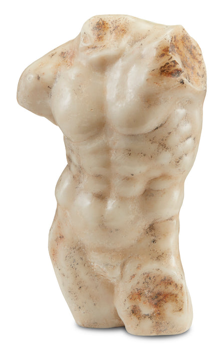 Currey and Company 1200-0443 Ancient Greek Torso, Aged Beige/Brown