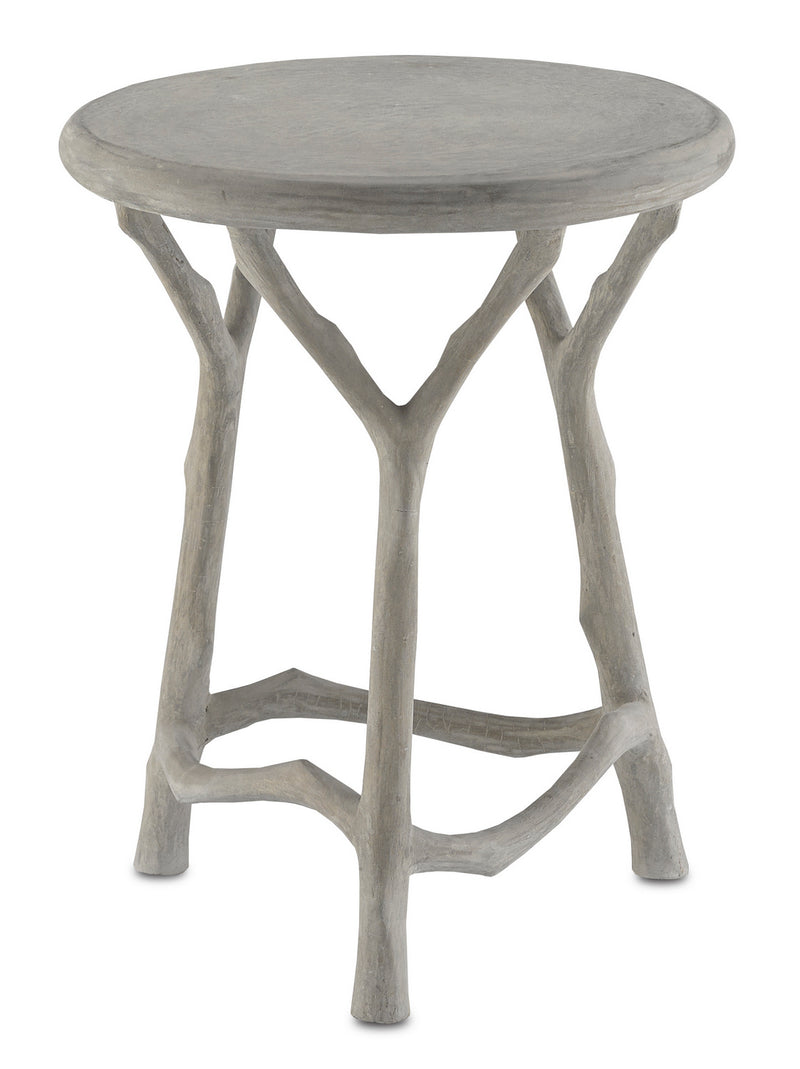 Currey and Company 2000-0020 Accent Table, Portland / Faux Bois