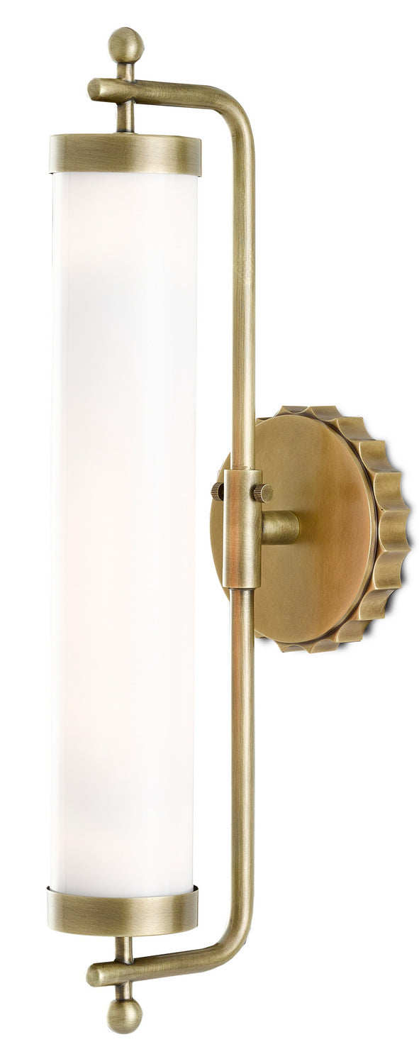 Currey and Company 5000-0141 One Light Wall Sconce, Antique Brass