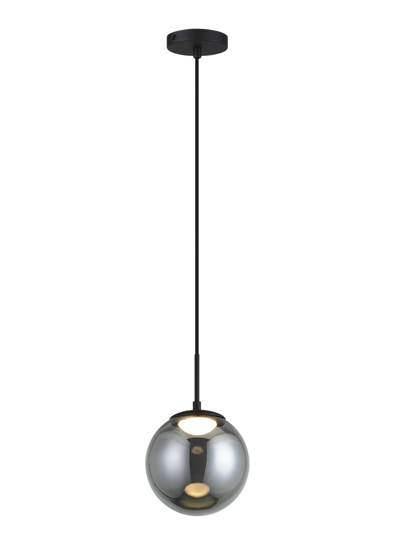 Matteo Lighting C61311MBSM LED Pendant, Matte Black