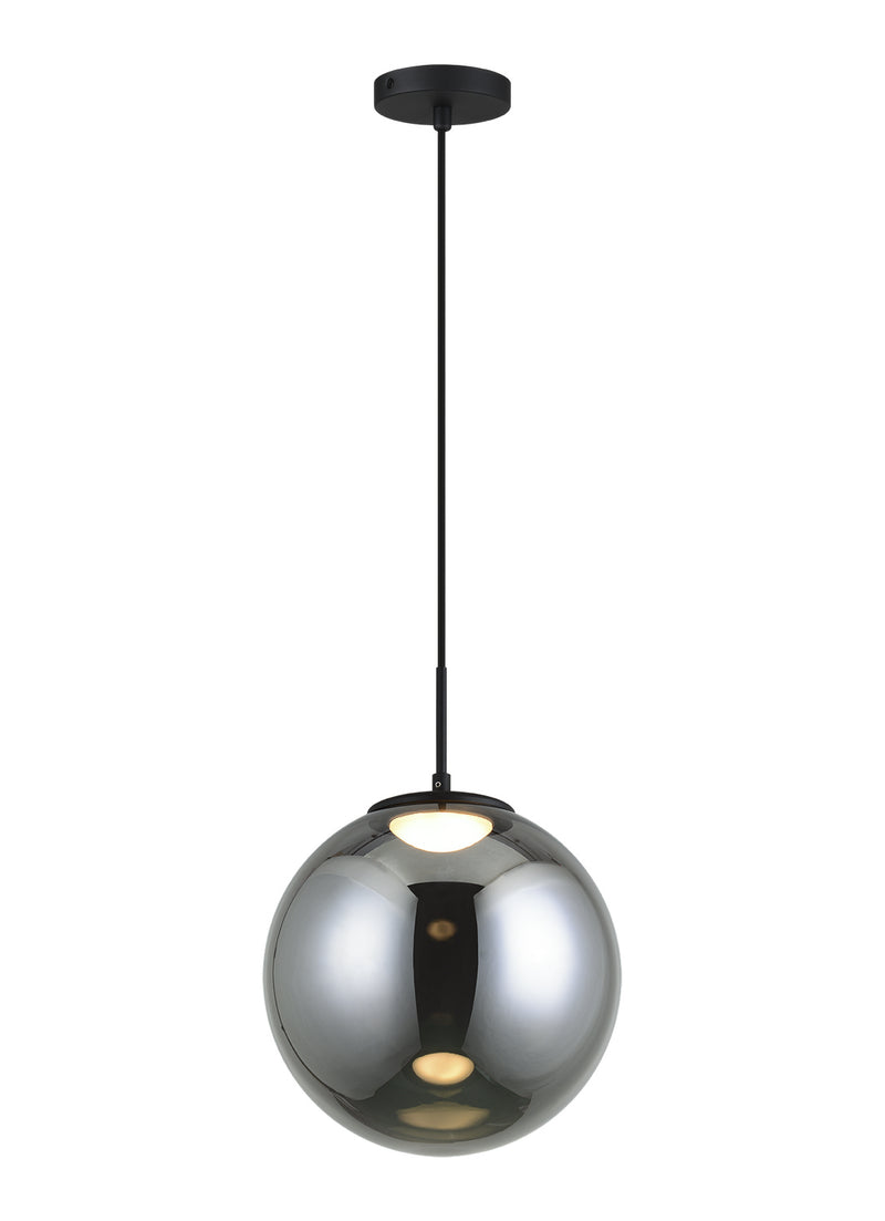 Matteo Lighting C61321MBSM LED Pendant, Matte Black