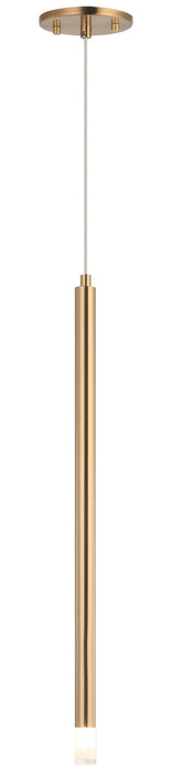 Matteo Lighting C63101AG One Light Pendant, Aged Gold Brass
