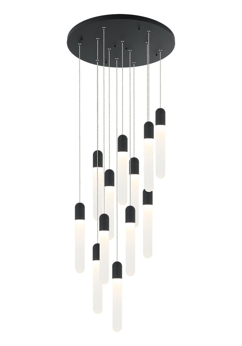 Matteo Lighting C65812MB LED Pendant, Matte Black